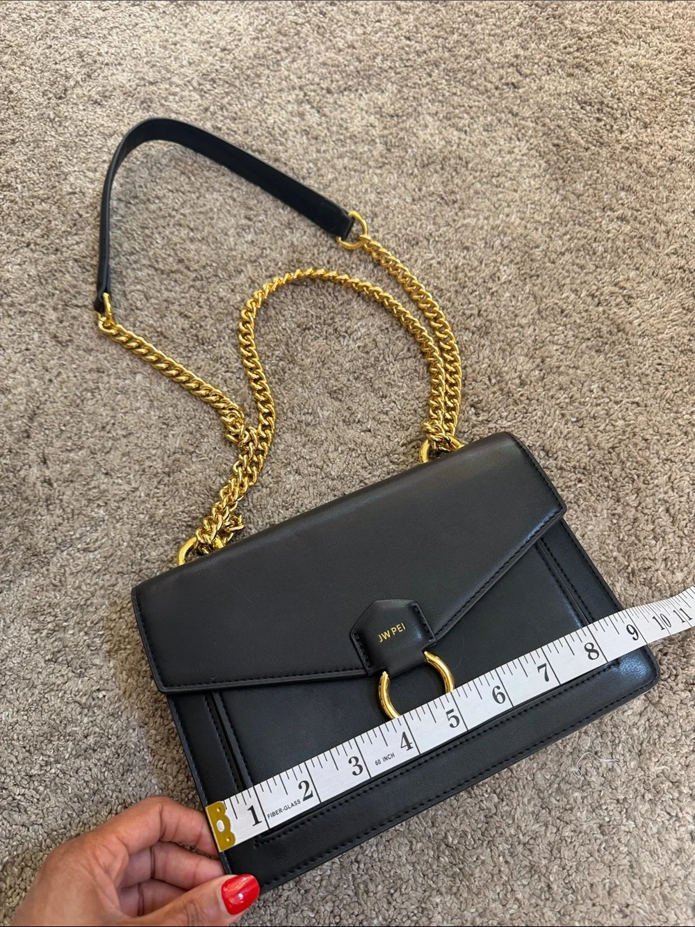 JW PEI Ashlie Crossbody Bag in W/ Gold Hardware